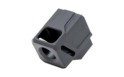 Faxon Firearms EXOS-523 Compensator 9MM Fits Glock 43 Anodized Finish Black FF-P-A-COMP-SS-G-01