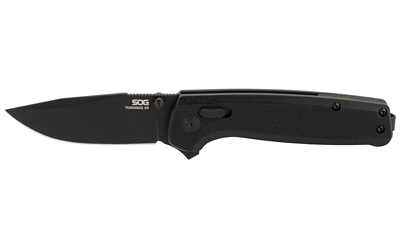 SOG Knives & Tools Terminus XR 2.95" Folding Knife Clip Point Straight Edge G10 Handle D2 Steel Black SOG-TM1027-BX