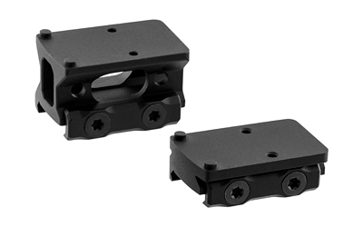 Leapers Inc. - UTG Optic Mount Kit for RMR Red Dot Mount Fits Picatinny Rail RMR Footprint Anodized Finish Black Includ